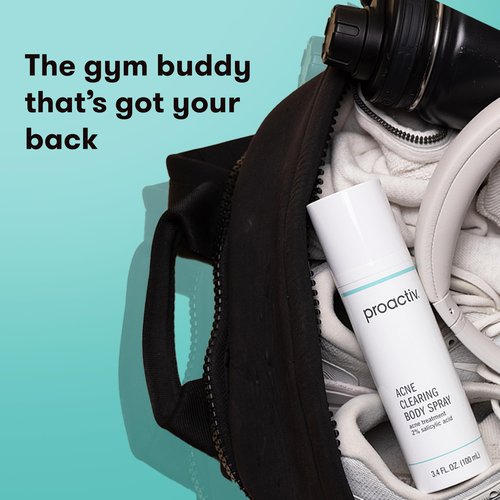 Proactiv Acne Clearing Salicylic Acid Body Spray, Multi-directional Mist for Back, Chest, Shoulders After Gym or Sweat, Formulated for Acne-prone Skin, 3.4 Fl Oz