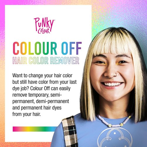 Punky Colour Off Hair Color Remover - Ammonia-Free Dye Remover for Temporary & Permanent Hair Color