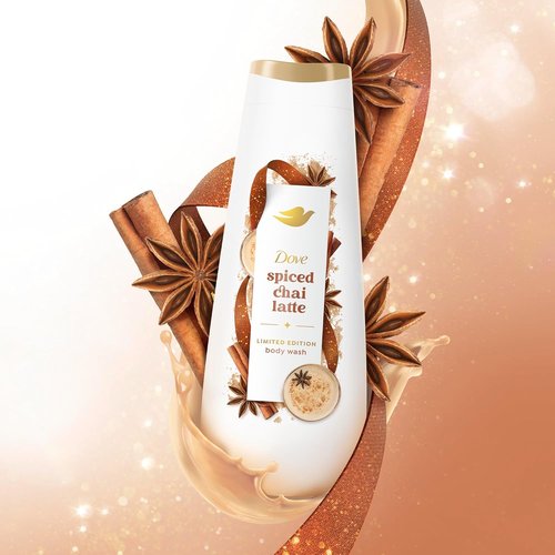 Dove Spiced Chai Latte Body Wash - Deep Nourishment for Holiday Treats | Limited Edition, 20 fl oz