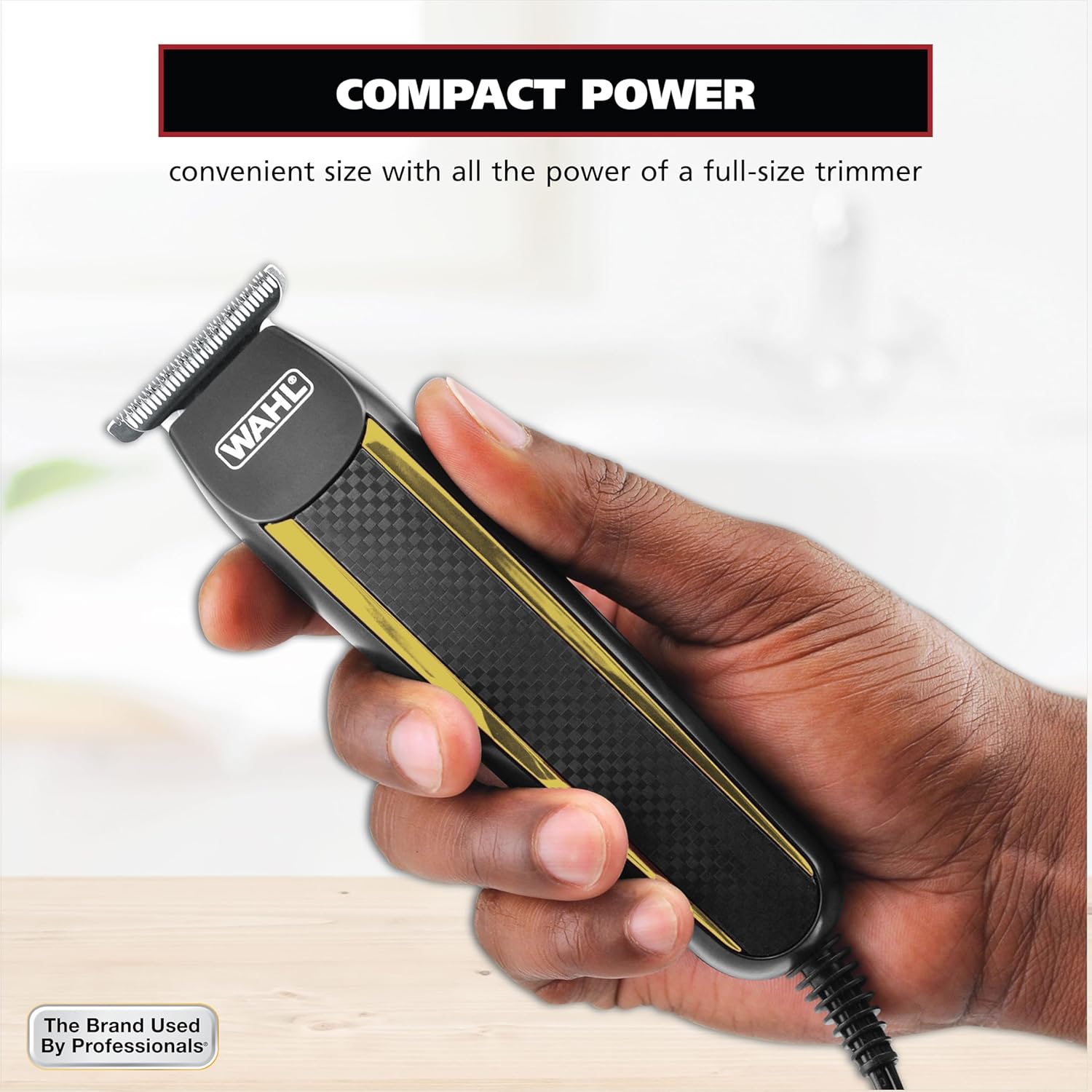 Wahl Edge Pro Beard Trimmer - Bump-Free Corded Grooming Kit for Men | Perfect for Edging Beards & Mustaches - Model 9686-300
