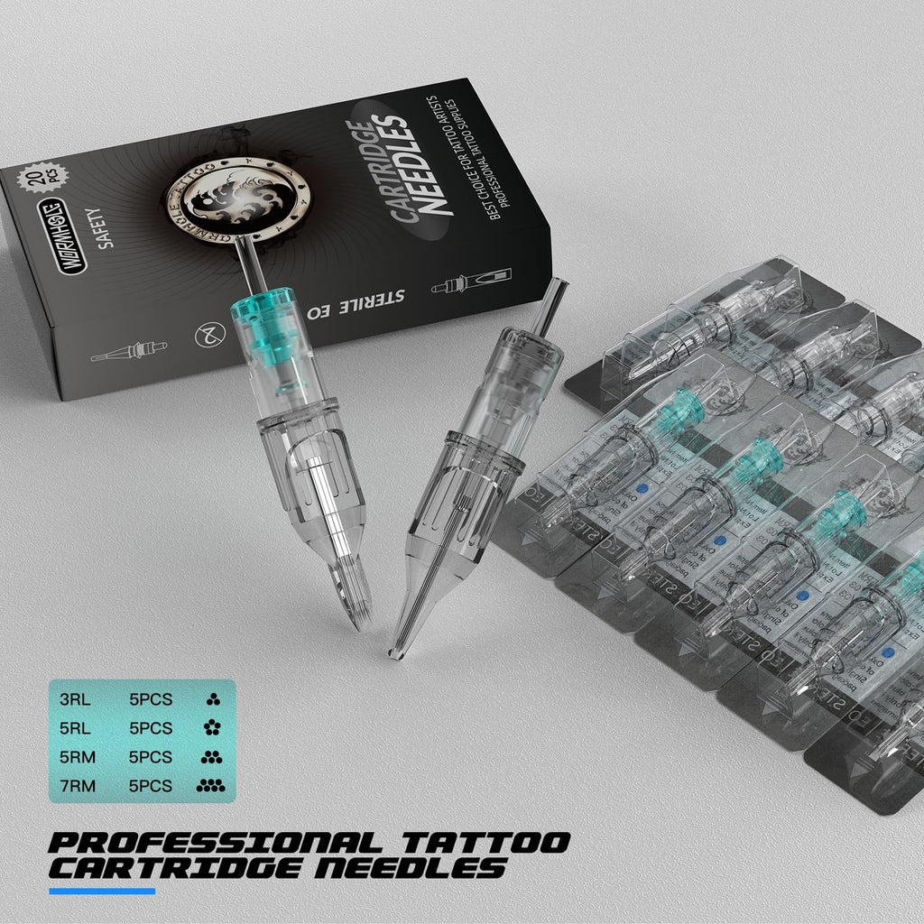 Wormhole Wireless Tattoo Gun Kit - Complete Tattoo Kit with 2 Tattoo Machines, 2 Rechargeable Batteries, 20 Tattoo Needles & 10 Tattoo Ink Color Set - All-in-One Tattoo Pen Kit for Artists