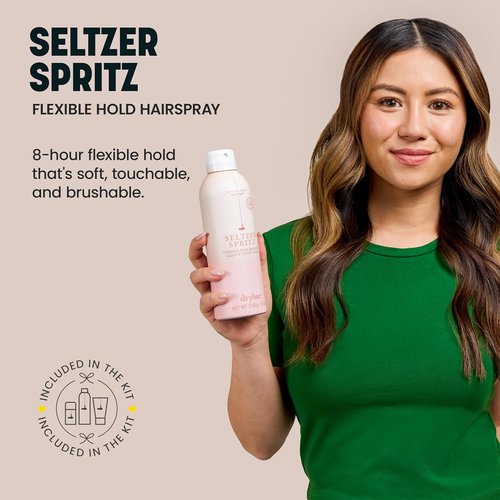 Drybar House of Blowouts Starter Kit - Travel Size Hair Styling Products & Accessories for Perfect Blowouts