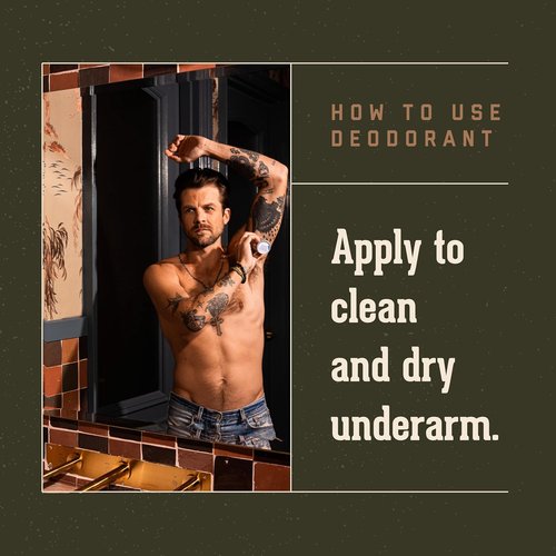 18.21 Man Made Deodorant for Men - Long-Lasting Odor Control & Skin-Soothing Formula