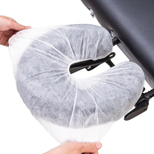 Noverlife Disposable Fitted Face Cradle Covers - Ultra Soft Non-Woven Massage Headrest | 100 PCS