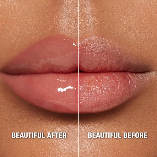 Charlotte Tilbury Pillow Talk Plumpgasm Lip Gloss - Hydrating Lip Plumper with Hyaluronic Acid & Plumpgasm Heat + Ice Technology for Juicy, Glossy Fullness - Fair/Medium