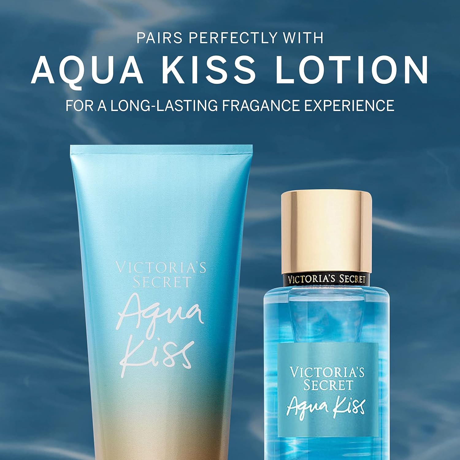 Victoria's Secret Aqua Kiss Body Fragrance Mist - Refreshing Scent | 8.4 Fl Oz