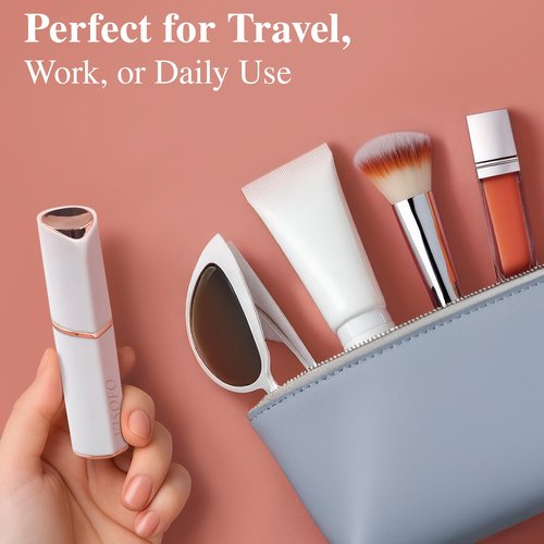 Facial Hair Removal for Women | Upper Lip Mustache Remover Device Face Shaver Woman Chin Peach Fuzz Electric Trimmer Dermaplane Female Razor Ladies Tweezers Lady Epilator Girls Gen3 by VISOFO