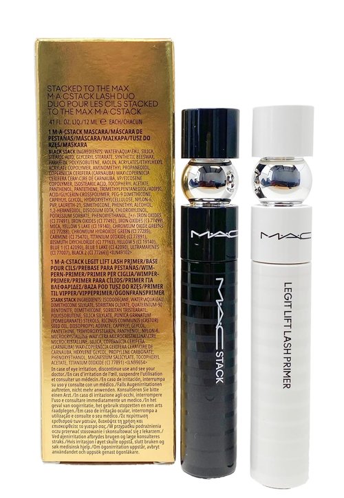 M.A.C Cosmetics Stacked To The Max Lash Duo - Mascara & Legit Lift Primer (.41 Fl Oz Each)