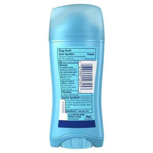 Secret Antiperspirant and Deodorant for Women, 24hr Sweat & Odor Protection, PH Balanced Protection, Gentle on Skin, Invisible Solid, Shower Fresh Scent, 2.6 oz (Pack of 4)