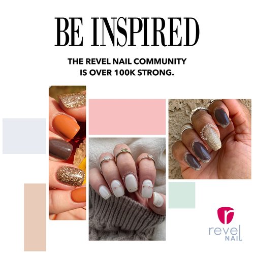 Revel Nail Dip Powder - Nude Powder Dip Nail Polish, Chip Resistant Dip Nail Powder with Vitamin E and Calcium, DIY Manicure, 4-Pack
