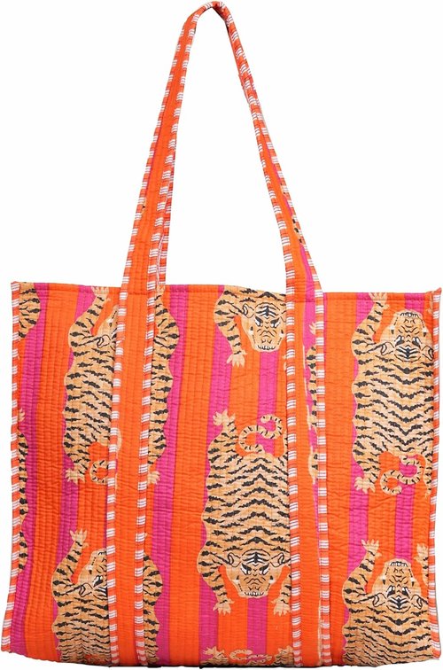 INDACORIFY Cotton Tote Bag - Handmade Ethnic Design for Women | Stylish Shopping & Daily Use