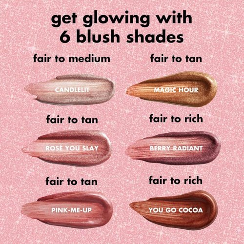e.l.f. Halo Glow Blush Wand - Liquid Blush for Radiant Cheeks, Infused with Squalane, Vegan | Berry Radiant