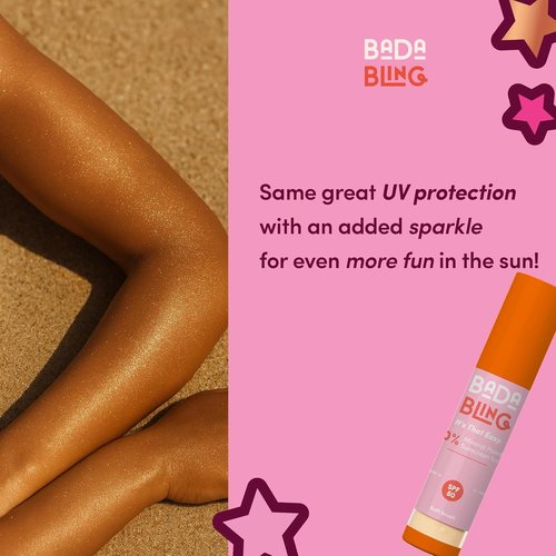 Bada Boom Bada Bling Shimmer Sunscreen Powder - Translucent SPF 50 with Sparkle Finish