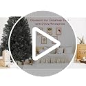 7.5FT Artificial Christmas Tree with 1800 Tips & Metal Stand - Black, Indoor Outdoor