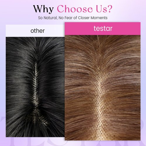 testar Brown Wigs Lace Front Wig Ready to Wear 13x6 HD Glueless Wave Lace Wig for White Women Heat Resistant Synthetic Fiber Wig Long Wavy Wig Natural Black (28 Inch)