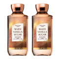 Bath & Body Works Warm Vanilla Sugar Body Wash, Nourishing Cleanser with Pro-Vitamin B5 & Aloe, Sparkling Sugar and Sweet Vanilla Scent, Gentle for Daily Use, 10 fl oz - 2 Pack