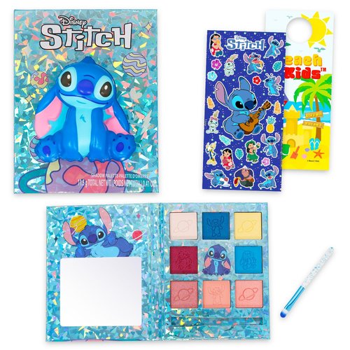 Stitch Eyeshadow Palette - 8 Color Makeup Kit with Stickers for Lilo and Stitch Dress Up Party