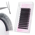 ANNAFRIS U Shape YY Eyelash Extension Makeup Mesh Net Cross 2D Y Shape Premade Fans Lash Extensions Hand Woven Natural Soft Faux Mink False Lashes (0.07 D,8-15mm Mix)