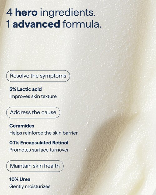 Remedy for Body Bumps | KP Exfoliating Body Moisturizer | Keratosis Pilaris (KP) Treatment For Textured, Crepey Skin with Urea, Lactic Acid, Retinol | Smoothing Body Lotion | By Dermatologist Dr. Shah