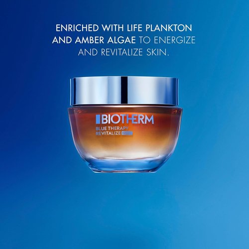 Biotherm Blue Therapy Night Cream - Anti-Aging Formula with Amber Algae for Dehydrated Skin | 1.7 Fl. Oz.