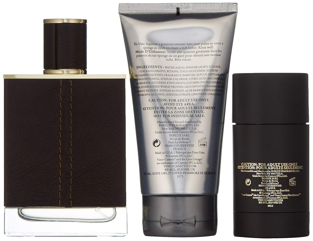 Vince Camuto Terra Extreme Gift Set - 3.4 Fl. Oz. Fragrance for Men | Luxurious 3-Piece Collection