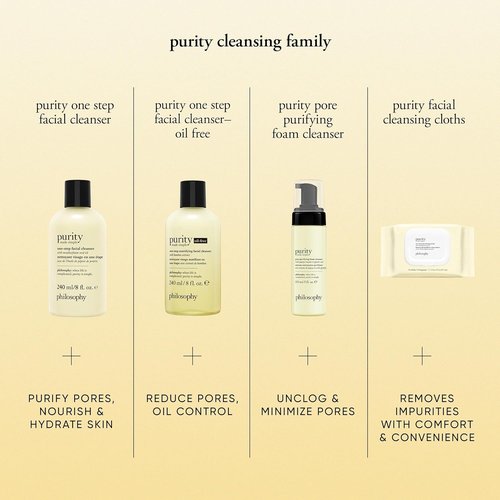 Philosophy Purity Made Simple Foaming Facial Cleanser - Pore Purifying with Papaya Enzyme & Glycolic Acid - 5 Fl Oz