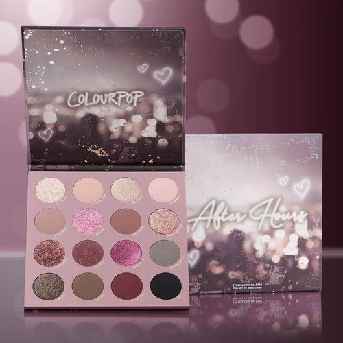 ColourPop After Hours Eyeshadow Palette - Smokey Mauve Makeup with Metallic & Matte Finishes | High-Pigment Formula (0.65 oz)