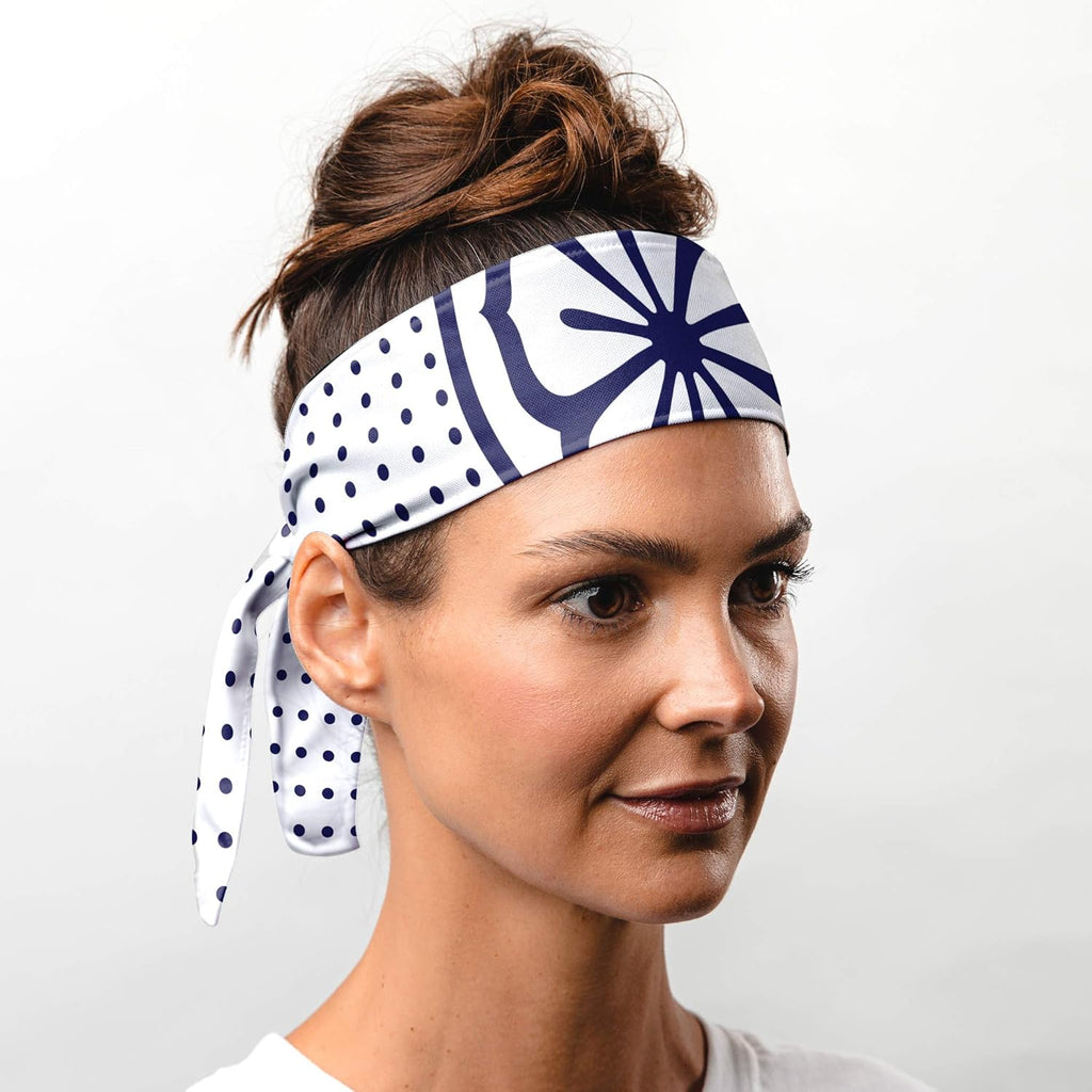 Suddora Daniel-San Lotus Headband - Lightweight, Breathable Tie Style for Karate, Running & Cosplay