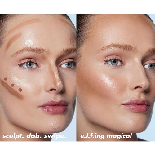 e.l.f. Halo Glow Contour Wand - Liquid Contour for Naturally Sculpted Look | Buildable, Vegan, Fair/Light
