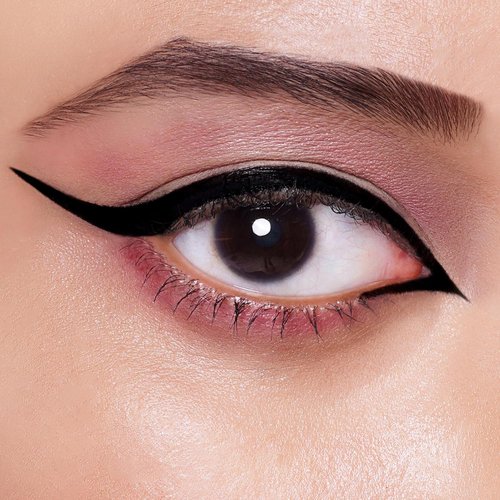 Colorbar All-Matte Eye Liner - High-Pigment Liquid Eyeliner with Precision Applicator - 001 Matte Black - 0.08 oz