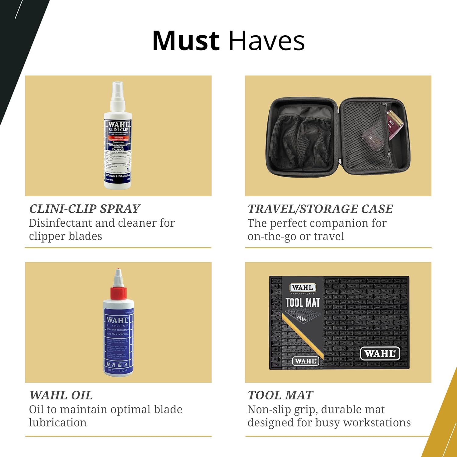 Wahl Professional Clini-Clip Spray - Fast-Acting Cleaner & Lubricant for Clipper Blades | 8 Fl Oz