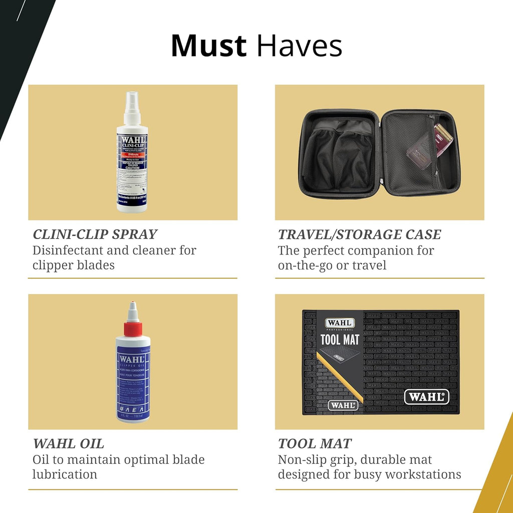 Wahl Professional Cordless Barber Combo - Magic Clip & Detailer Li with 100-Minute Lithium-Ion Battery