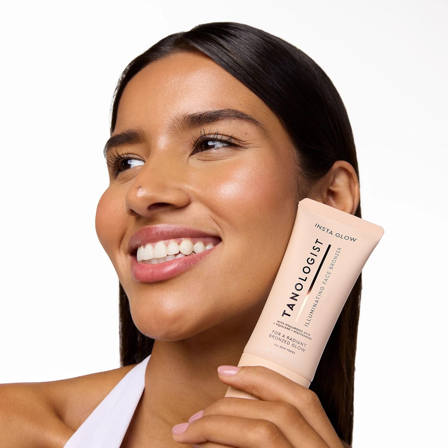 Tanologist Insta Glow Face Bronzer - Illuminating Cream for Instant Radiance | Lightweight & Vegan, 2.02 fl. oz/60 ml