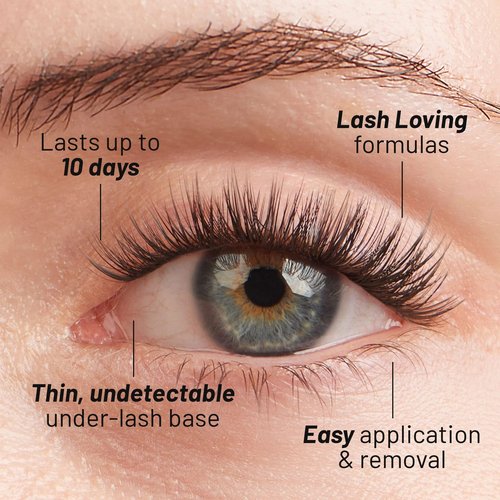 Lilac St - Feather Natural Faux Eyelash Clusters (12mm, 3 Pack) - Cat Eye Look - DIY Lash Extension Wisps - Lightweight & Lifelike - Lasts 10 Days - Cruelty Free, Vegan, Women Founded - 30 Lashes