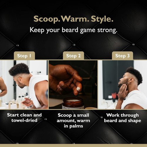 Beard Butter by [Brand Name] - Deep Hydration & Styling Control with Shea Butter & Argan Oil | Tobacco Vanilla, 2 oz