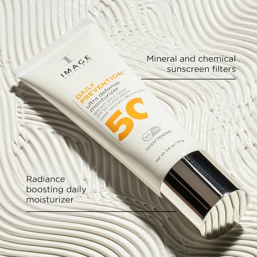 IMAGE Skincare Daily Prevention Ultra Defense Moisturizer - SPF 50 Broad Spectrum Sunscreen | Fragrance-Free