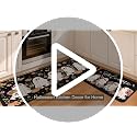 Halloween Ghost Kitchen Rugs and Mats Set - Non-Slip 17x47.2" + 17x30" - Spooky Holiday Decor