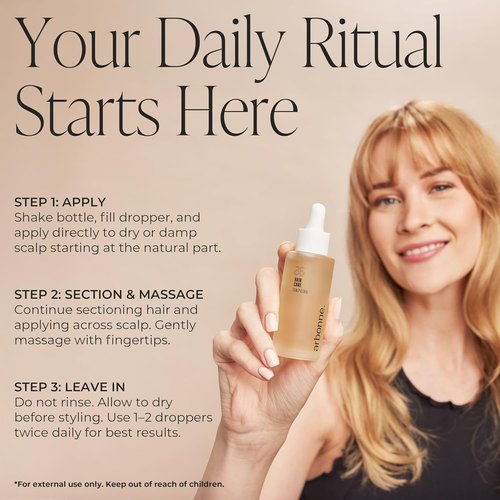 Arbonne Scalp Elixir - Lightweight Daily Hydrating Serum for Healthy-Looking Scalp - 1.6 fl oz