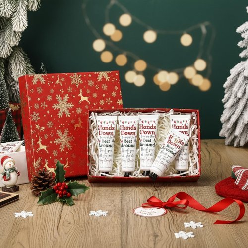Loopeer 24 Pcs Christmas Hand Cream Gift Set Bulk Christmas Mini Hand Lotion for Women Travel Size Holiday Gifts Stocking Stuffer & Bulk Appreciation Gifts for Staff Employee Coworker Mom 30 ml