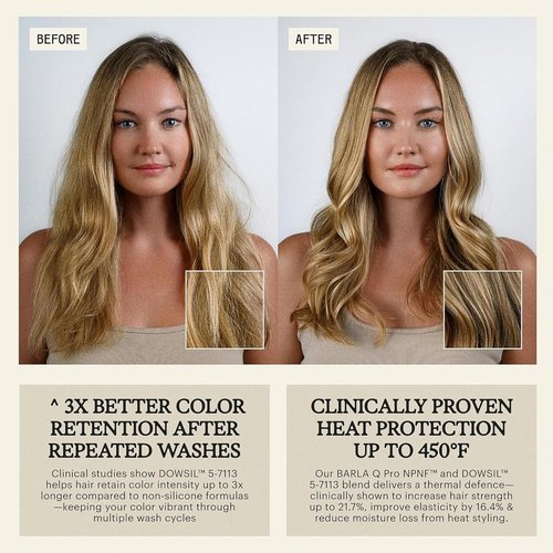 Remilia Rice & Shine Leave-In Conditioner Spray - Detangling Heat Protectant with Rice Protein & Botanical Oils for Color-Treated Hair - 6.7 fl oz