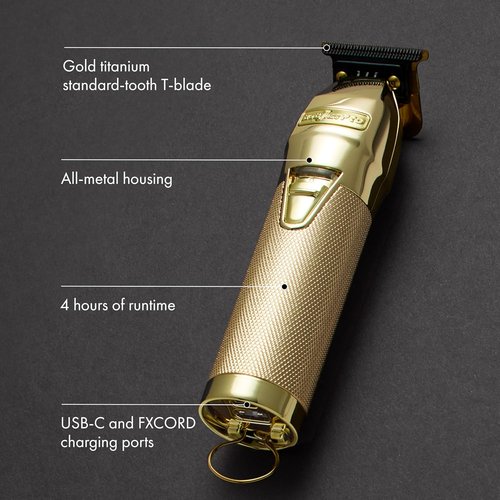 BaBylissPRO FX+ Professional Hair Trimmers - Cord/Cordless Beard Clippers for Men, USB-C Rechargeable
