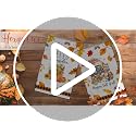 Fall Pumpkin Bonsai Tree Kitchen Towels, 18x28 Inch, Set of 2