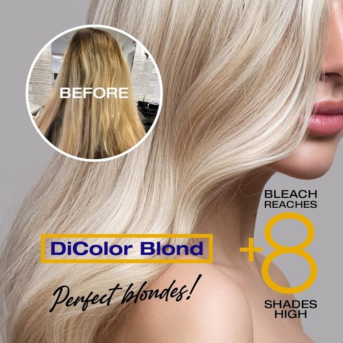 NK Professional Care DiColor Blonde - Hair Bleaching Powder | Lightens Up to 8 Shades Without Damage | 180g