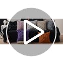 Halloween Pillow Covers 20x20 Inch Purple Ghost Set of 2 - Spooky Home Decor