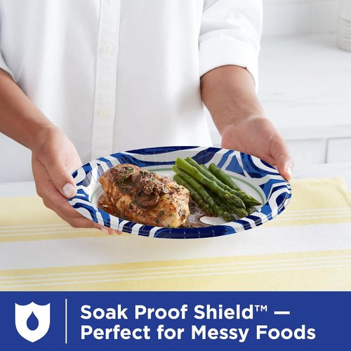 Dixie Ultra Large Paper Plates - Heavy Duty, Microwave-Safe, Soak-Proof | 10 Inch, 172 Count