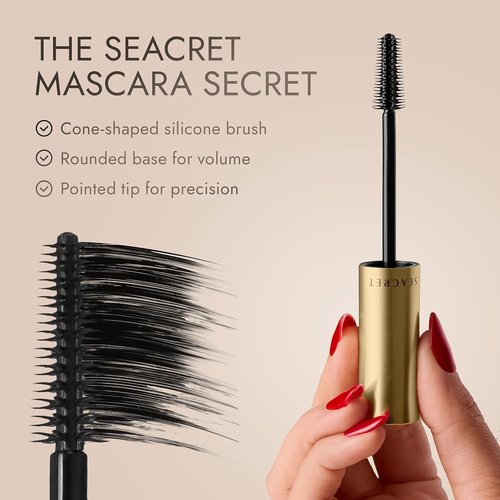 SEACRET Minerals Tubing Mascara - Volumizing & Thickening Formula, Non-Smudge, 0.28 OZ / 8 g