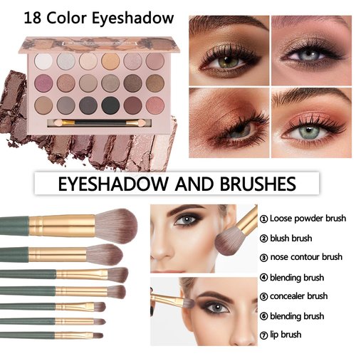 Makeup Sets for Teens Makeup Kit for Women Full Kit Makeup set Makeup Kit Eyeshadow Palette Foundation Makeup Gift Set for Women Teenager Teen Girls