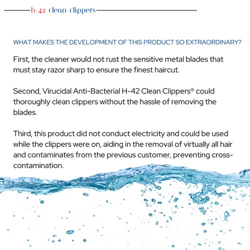 Skin Revolution H-42 Clipper Blade Cleaner – Waterless Clipper Cleaner for Barbers, Anti-Rust Formula for Clippers and Trimmers, Cleans and Cools Blades, 8oz Spray Bottle (Pack of 2)