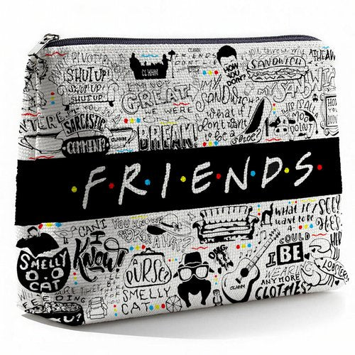 CLHHM Friends TV Show Merchandise Makeup Bag Smiling Friends Merch Cosmetic Bag TV Show Gifts for Women Fans Sister Birthday Friendship