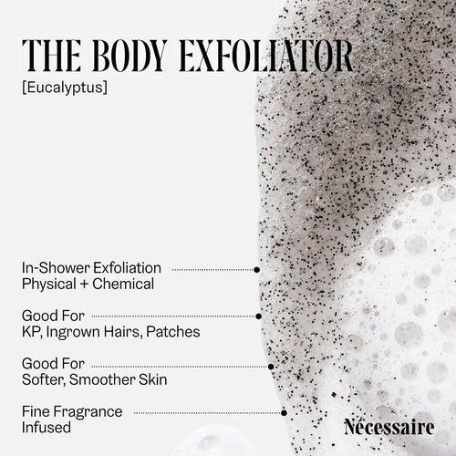 Nécessaire The Body Exfoliator - Eucalyptus AHA/BHA/PHA Formula for Smooth Skin | 180 ml / 6.1 fl oz